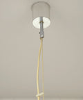Orange Mid Century Modern Pendant Lamp: Space Age Lighting, 1980s Retro Chandelier