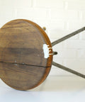 Vintage Industrial Stool: Adjustable Swivel, Rustic Plant Stand