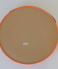 Vintage Orange Plastic Wall Mirror: 1970s Danish Mid-Century Modern