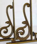 Vintage Cast Brass Wall Hook and Shelf Bracket Set - 1960s Italy