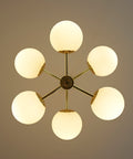 Vintage Sputnik Chandelier: MCM Space Age Pendant Light, Yugoslavia 1970s
