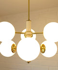 Vintage Sputnik Chandelier: MCM Space Age Pendant Light, Yugoslavia 1970s
