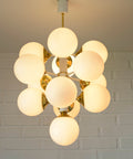 Vintage Sputnik Chandelier: Mid Century Modern Space Age Pendant Lamp