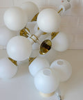 Vintage Sputnik Chandelier: Mid Century Modern Space Age Pendant Lamp