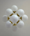 Vintage Sputnik Chandelier: Mid Century Modern Space Age Pendant Lamp