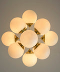 Vintage Sputnik Chandelier: Mid Century Modern Space Age Pendant Lamp