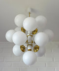 Vintage Sputnik Chandelier: Mid Century Modern Space Age Pendant Lamp