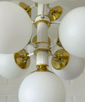 Vintage Sputnik Chandelier: Mid Century Modern Space Age Pendant Lamp