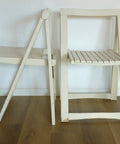 Vintage Trieste Folding Chairs (Set of 2): Mid Century Modern Aldo Jacober Design