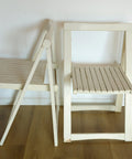 Vintage Trieste Folding Chairs (Set of 2): Mid Century Modern Aldo Jacober Design
