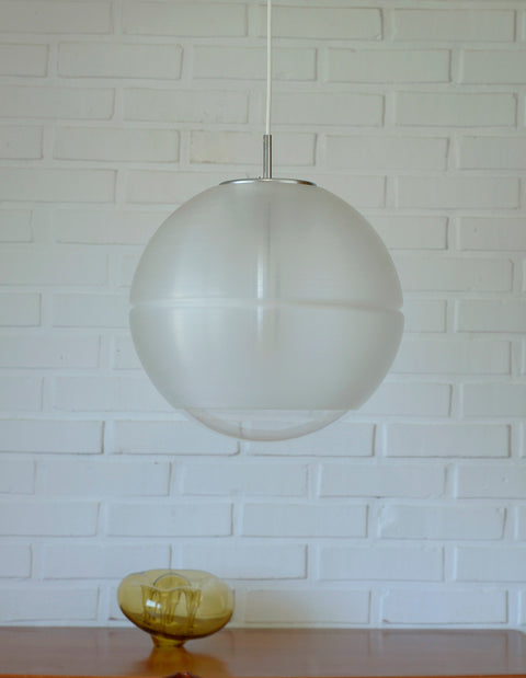 Vintage Meblo Guzzini Pendant Light: Sfera Space Age Lamp