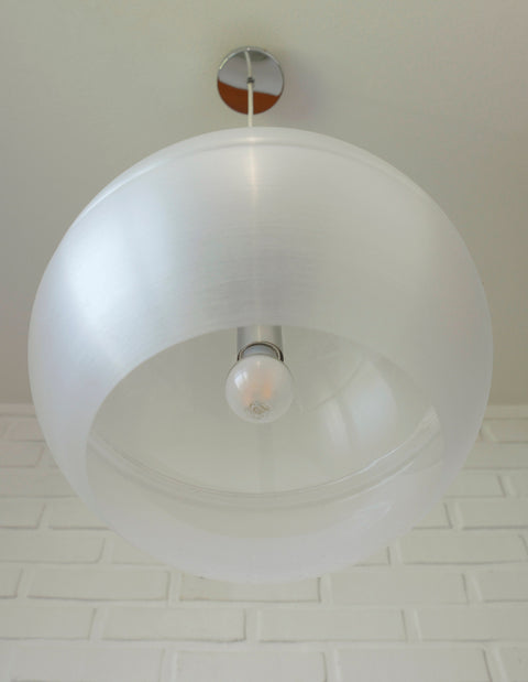 Vintage Meblo Guzzini Pendant Light: Sfera Space Age Lamp