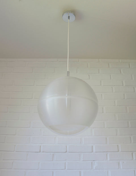 Vintage Meblo Guzzini Pendant Light: Sfera Space Age Lamp