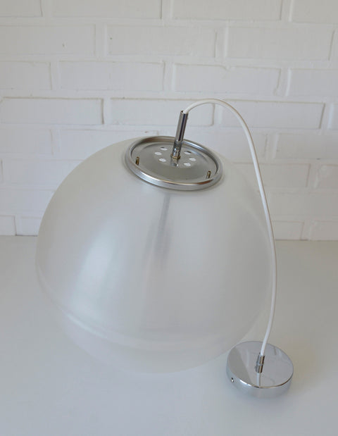 Vintage Meblo Guzzini Pendant Light: Sfera Space Age Lamp
