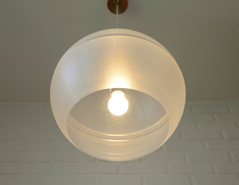 Vintage Meblo Guzzini Pendant Light: Sfera Space Age Lamp