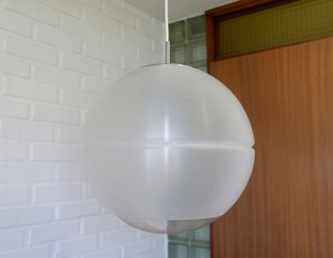 Vintage Meblo Guzzini Pendant Light: Sfera Space Age Lamp