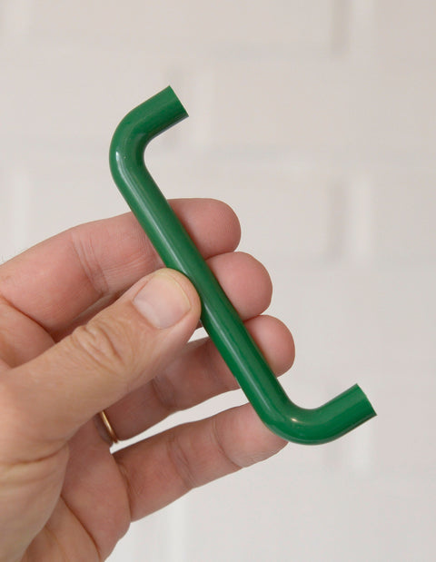 Vintage Green Plastic Drawer Pull: Mid Century Modern Kitchen Cabinet Handle