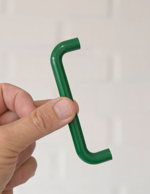 Vintage Green Plastic Drawer Pull: Mid Century Modern Kitchen Cabinet Handle