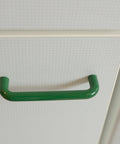 Vintage Green Plastic Drawer Pull: Mid Century Modern Kitchen Cabinet Handle