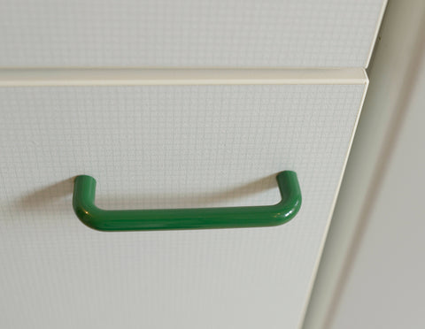 Vintage Green Plastic Drawer Pull: Mid Century Modern Kitchen Cabinet Handle