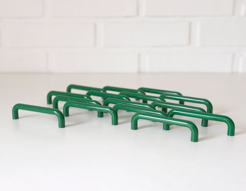 Vintage Green Plastic Drawer Pull: Mid Century Modern Kitchen Cabinet Handle