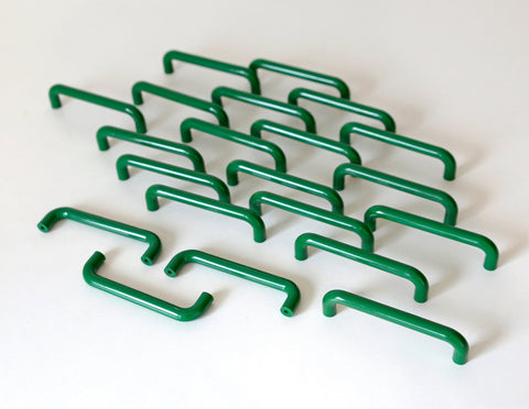 Vintage Green Plastic Drawer Pull: Mid Century Modern Kitchen Cabinet Handle