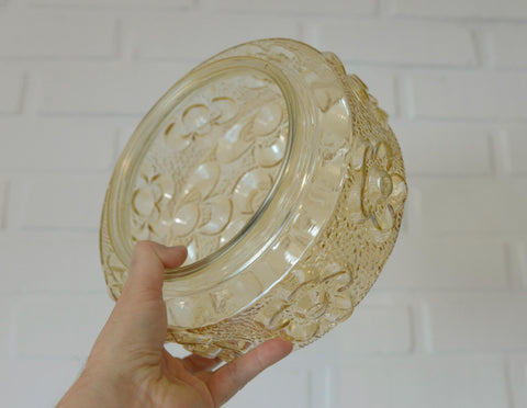 Amber Glass Semi Flush Mount Light - Mid Century Modern Redesign