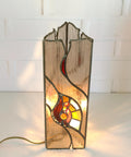 Vintage Bedside Lamp / Tiffany Style Lighting / Unique Lamp / Vitrage Light Fixture / Handmade Table Lamp / Boho Desk Light / One of a kind