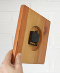 Mid Century Modern Wooden Wall Clock: Japandi Decor (Non-Working)