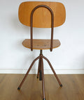 Vintage Industrial Office Chair: Adjustable Swivel, Yugoslavia, 1970s