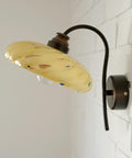 Art Deco Wall Sconces - Beige Marbled Glass, Yugoslavia 1930s (Set of 3)