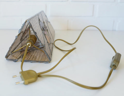 Vintage Bedside Lamp / Tiffany Style Lighting / Unique Lamp / Vitrage Light Fixture / Handmade Table Lamp / Boho Desk Light / One of a kind