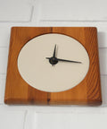 Mid Century Modern Wooden Wall Clock: Japandi Decor (Non-Working)