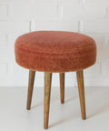 Vintage Space Age Stool: Mid Century Ottoman, Yugoslavia 1960s