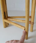 Vintage Bamboo Plant Stand Set, 1970s Boho Tiered Folding Stand