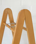 Vintage Beech Wood Umbrella Stand: Scandinavian Mid Century Modern Entryway