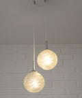 Mid Century Modern Cascade Pendant Light: Bubble Glass MCM Hanging Lamp