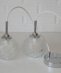 Mid Century Modern Cascade Pendant Light: Bubble Glass MCM Hanging Lamp