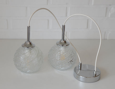 Mid Century Modern Cascade Pendant Light: Bubble Glass MCM Hanging Lamp