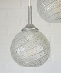 Mid Century Modern Cascade Pendant Light: Bubble Glass MCM Hanging Lamp