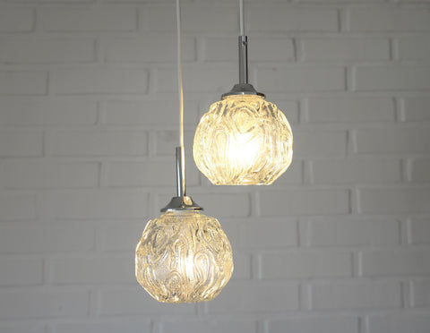 Mid Century Modern Glass Pendant Light: Redesign Cascade Bar Lamp