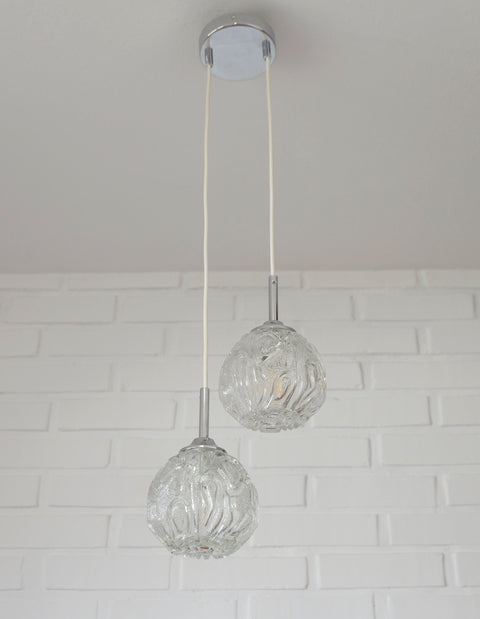 Mid Century Modern Glass Pendant Light: Redesign Cascade Bar Lamp