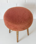 Vintage Space Age Stool: Mid Century Ottoman, Yugoslavia 1960s