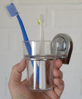 Vintage Chrome Bathroom Accessories Set: Retro Wall Mount, NOS 1990s