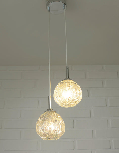Mid Century Modern Glass Pendant Light: Redesign Cascade Bar Lamp
