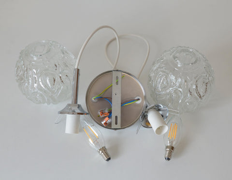 Mid Century Modern Glass Pendant Light: Redesign Cascade Bar Lamp