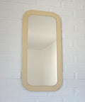 Vintage White Space Age Mirror: Yugoslavian Mid-Century Modern MEBLO
