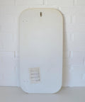 Vintage White Space Age Mirror: Yugoslavian Mid-Century Modern MEBLO