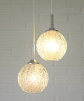 Mid Century Modern Glass Pendant Light: Redesign Cascade Hanging Lamp