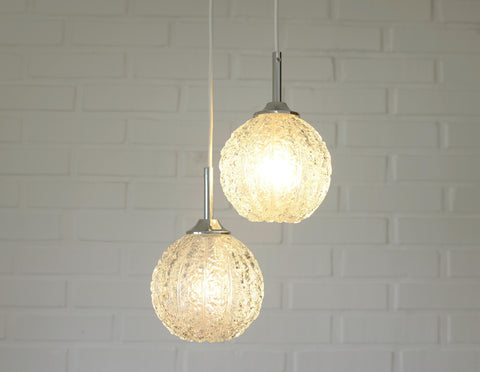 Mid Century Modern Glass Pendant Light: Redesign Cascade Hanging Lamp